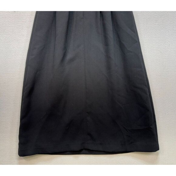 Spicy Couture A-Line Dress Size 4 Black Gray Sleeveless Midi Beaded Vintage - Picture 10 of 10